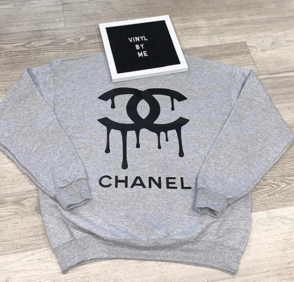 chanel gray sweatshirt