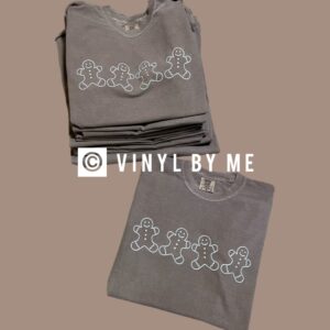 Brown comfort color gingerbread man tee