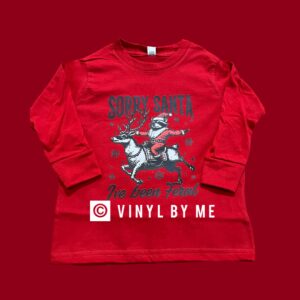 Sorry Santa red longsleeve